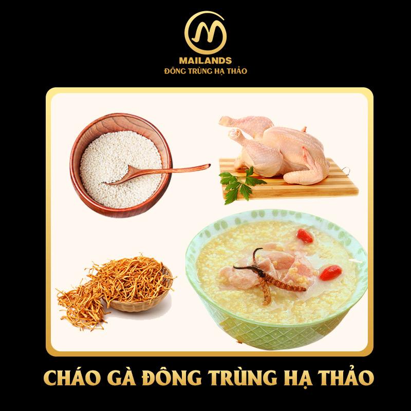 Cháo gà đông trùng hạ thảo