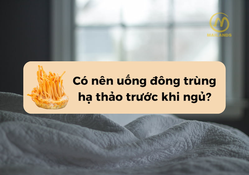 Có nên uống đông trùng hạ thảo trước khi đi ngủ