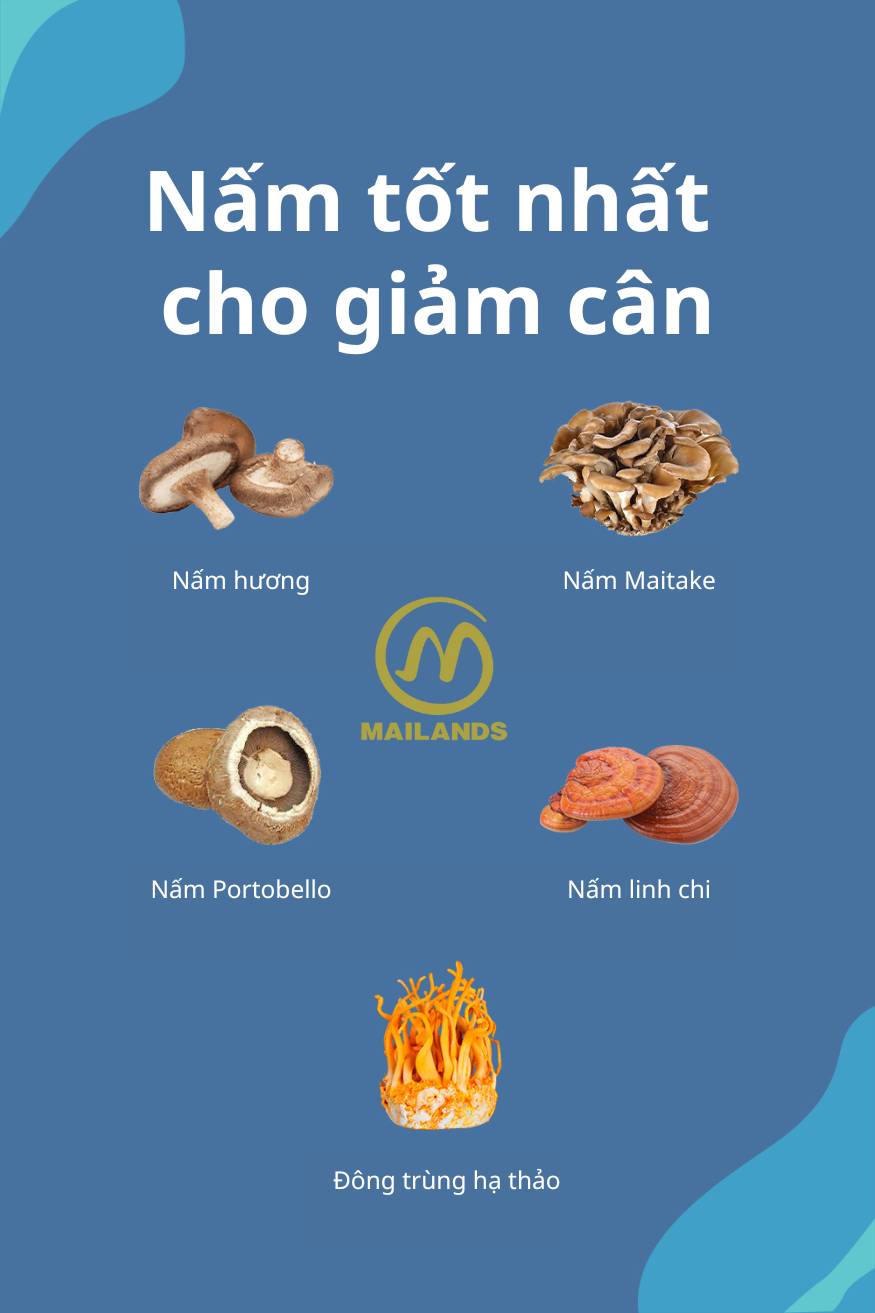 Nấm tốt nhất cho giảm cân