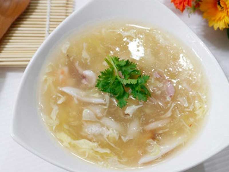 sup-cua-nam-tuyet-1 Món súp cua nấm tuyết